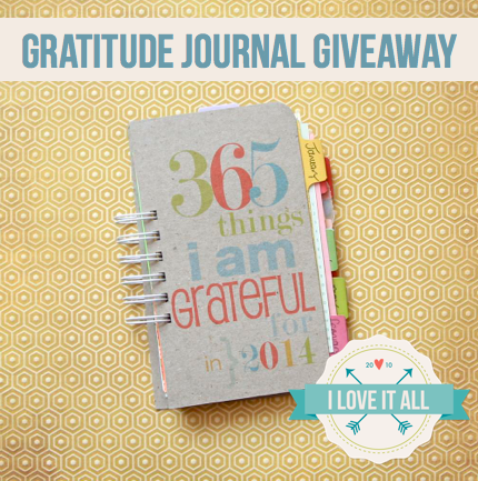 Gratitude Journal Giveaway | iloveitall.etsy.com