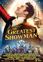 Greatest Showman poster showing Hugh Jackman in profile in ring master outfit