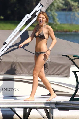 Miley Cyrus Black Tiny Bikini Pictures