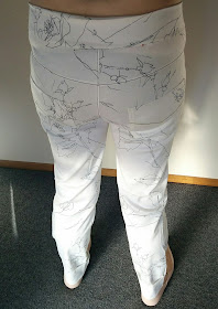Creates Sew Slow: Style Arc Flat Bottom Flo White Pants