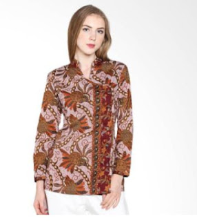 Model Baju Batik Kantor Wanita