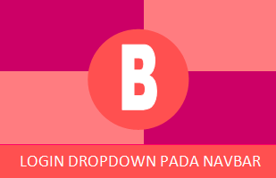 Dropdown login navbar bootstrap