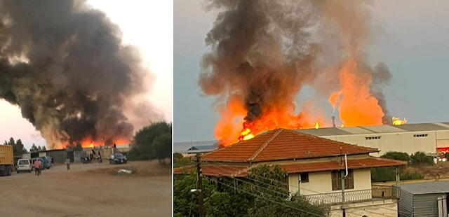 Fire outbreak at Famagusta port