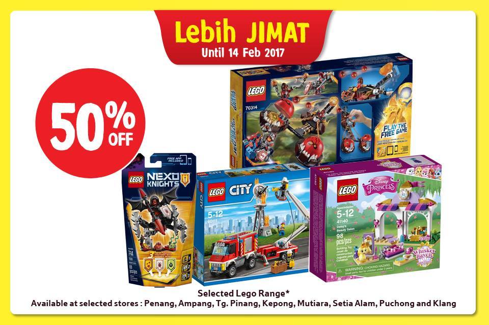 LEGO Sale Up to 50% Discount @ Selected Tesco Until 14 