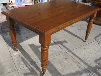 Pine Dining Table on Uhuru Furniture   Collectibles  Sold   Big Pine Dining Table    100