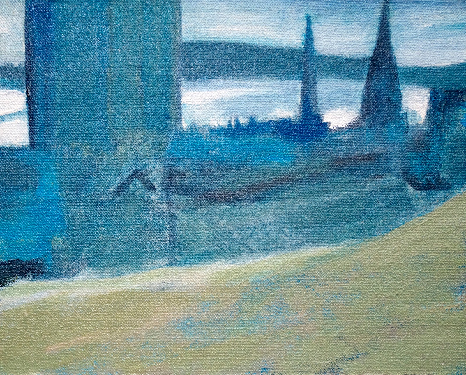 Brian Sloan, artist, painting, art, acrylic paint, Halifax Eastern Sky