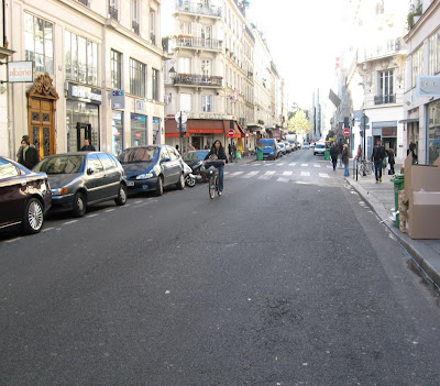 empty streets in the Marais