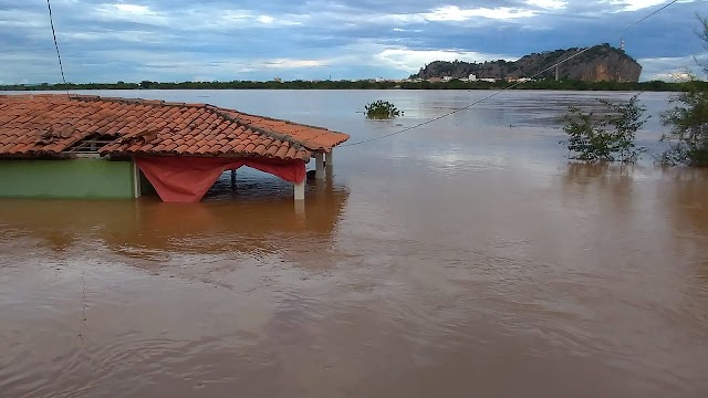 Nível do Rio São Francisco ultrapassa 8 metros em Bom Jesus da Lapa e famílias já começam a deixar casas em ilhas