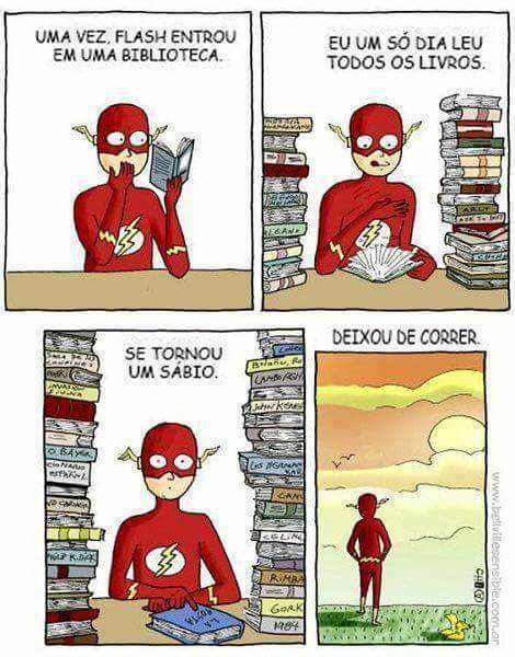 O dia que o Flash entrou em uma biblioteca