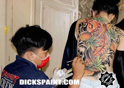 Body Painting Koi Fish Jakarta