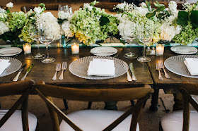 Elegant Garden Wedding Table Setting