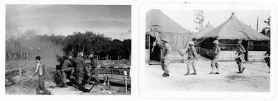 Soldados estadounidenses (izq.) y soldados vietnamitas (der.)