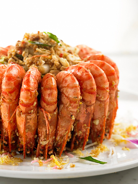 Yum Cha Prawns Plating