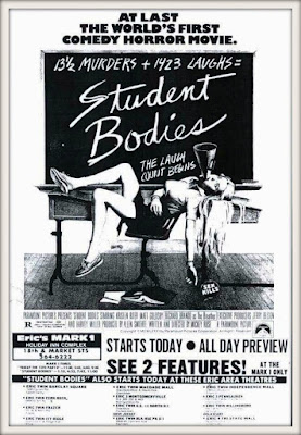 Newspaper ad for Student Bodies (1981)