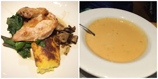 Oven-roasted Chicken Breast coral reef epcot & creamy lobster soup 