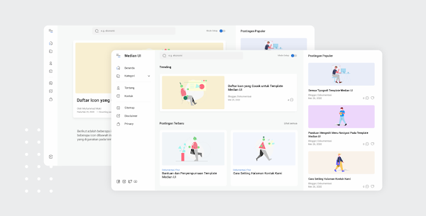 New Median UI v1.30 Premium Blogger Template Download