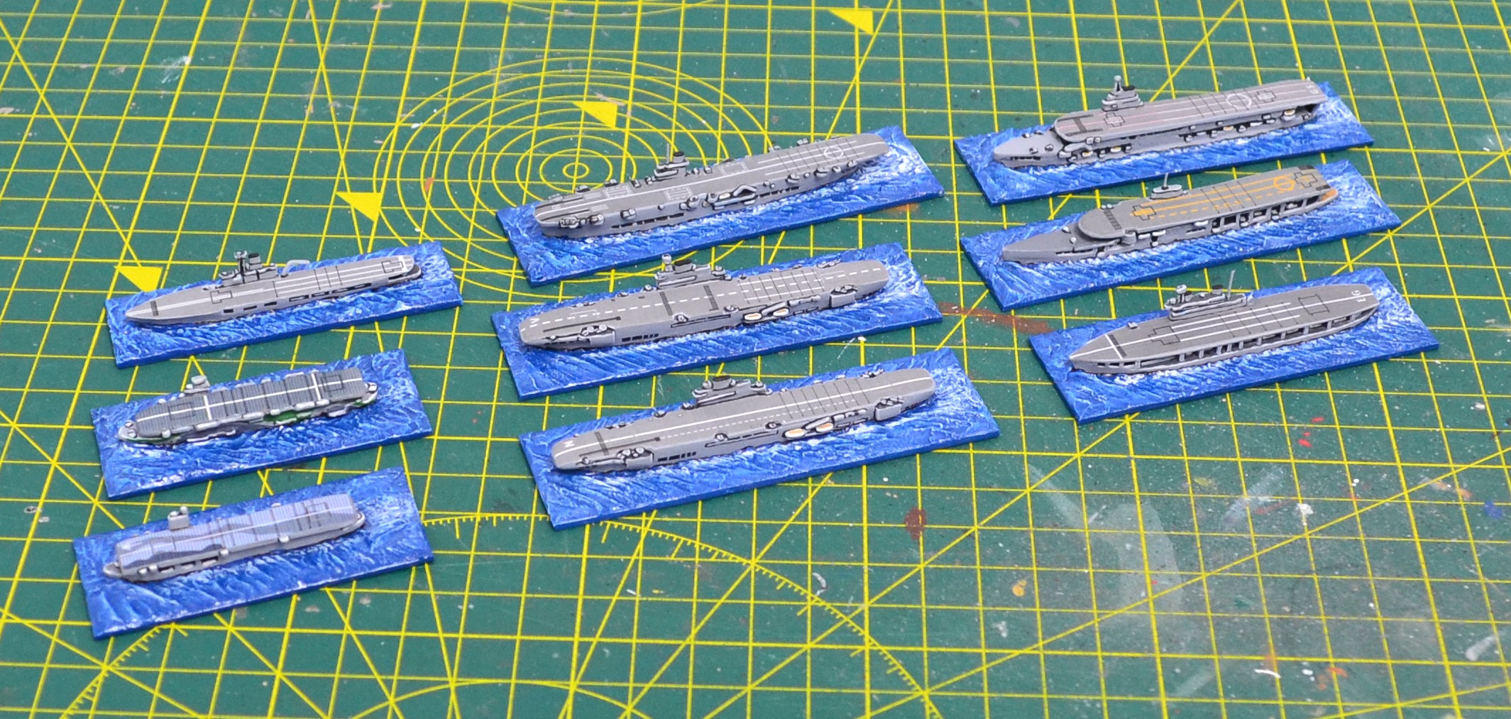 Grymauch's Solo Wargaming Blog : On the Workbench: WW2 Aircraft Carriers