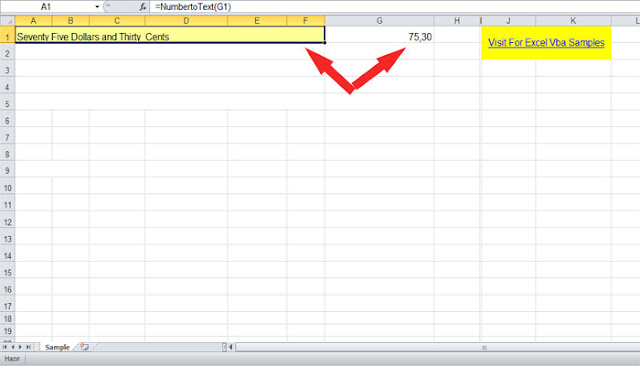 excel number to text