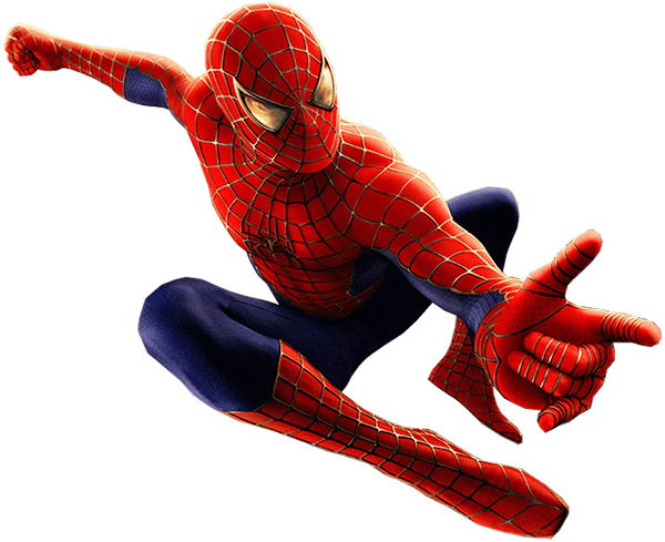 clipart renders hombre araña fondo transparente gratis