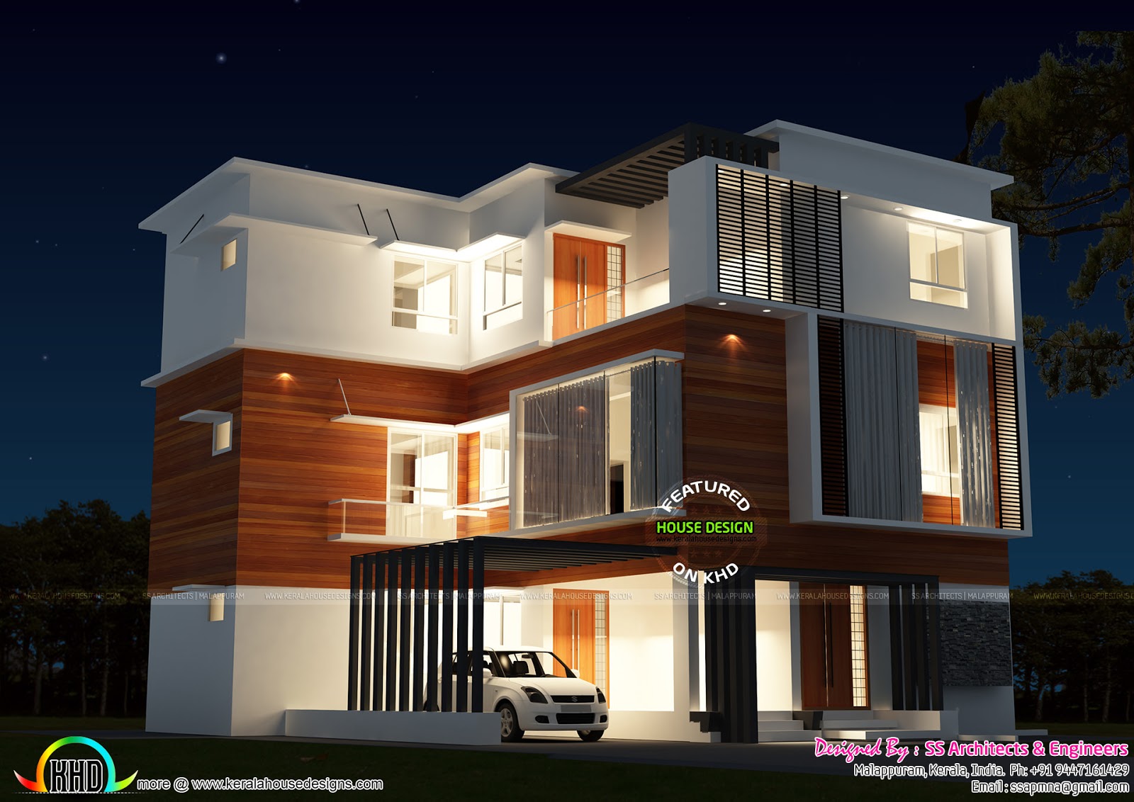 3 storied house  in 4  cents  of land Kerala home  design 