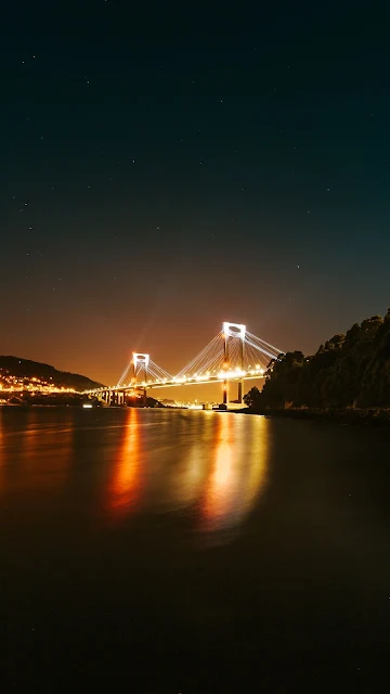 Papel de Parede Foto de Ponte Iluminada