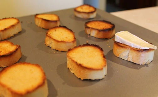 Toasted Bread rounds for Bruschetta