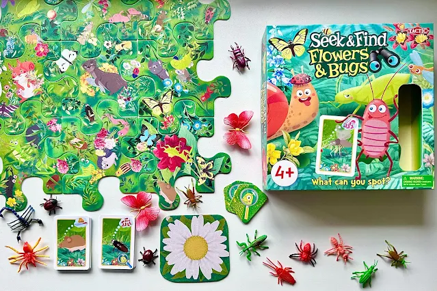Seek & Find Flowers & Bugs games pieces