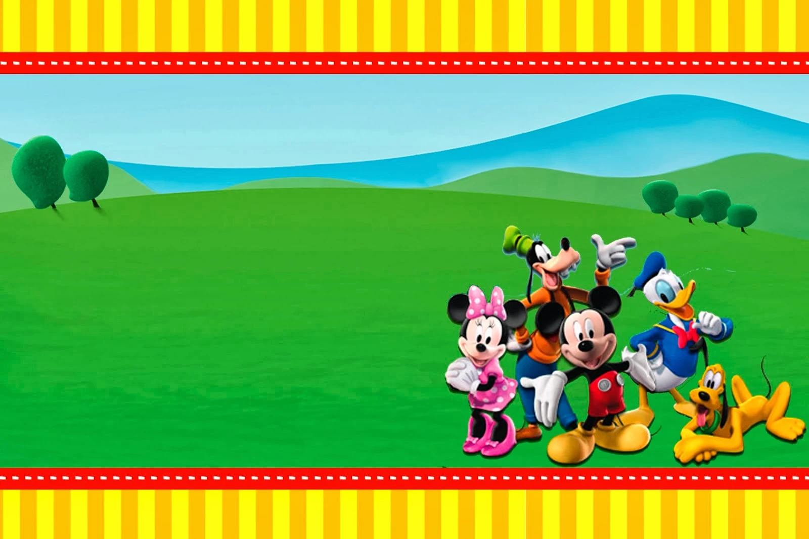 Invitaciones Gratis de la Casa de Mickey.