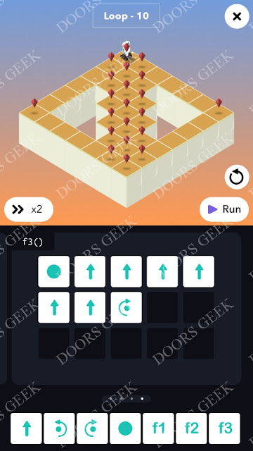 Coding Planets Loop Level 10 f3() Solution, Walkthrough, Cheats