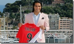 Falcao con la 9 del Mónaco