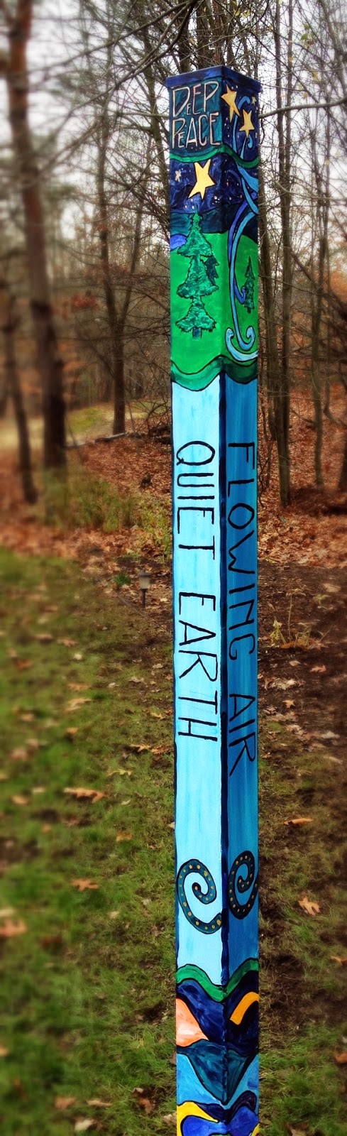 Scribbling With Spirit Diy Peace Pole For Garden Art