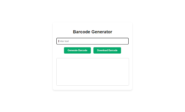 HTML and Javascript code to make a Barcode generator
