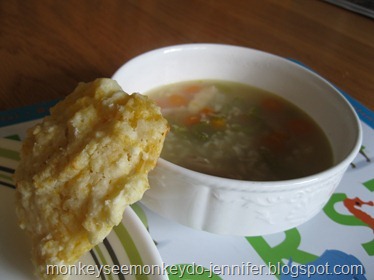 chicken rice soup and cheddar biscuit (1) chicken rice soup and cheddar biscuit (1)