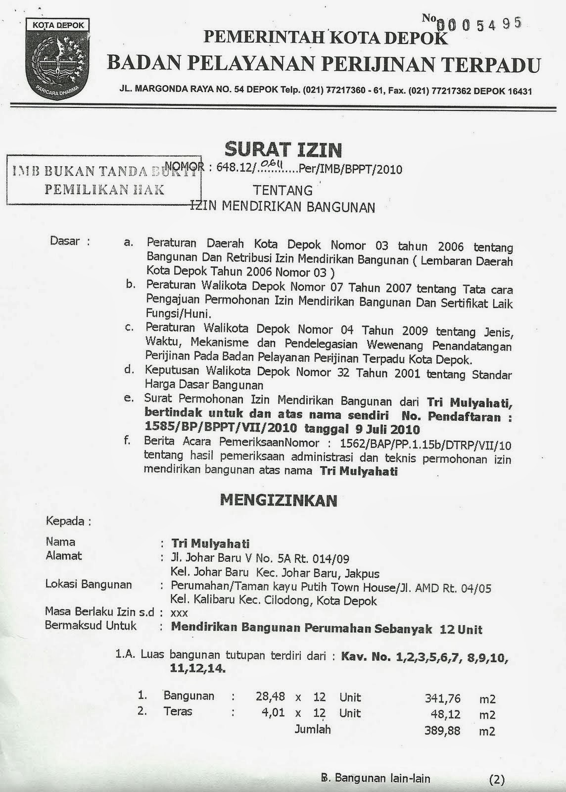 Contoh Surat Pernyataan Fasos Fasum - Surat 0