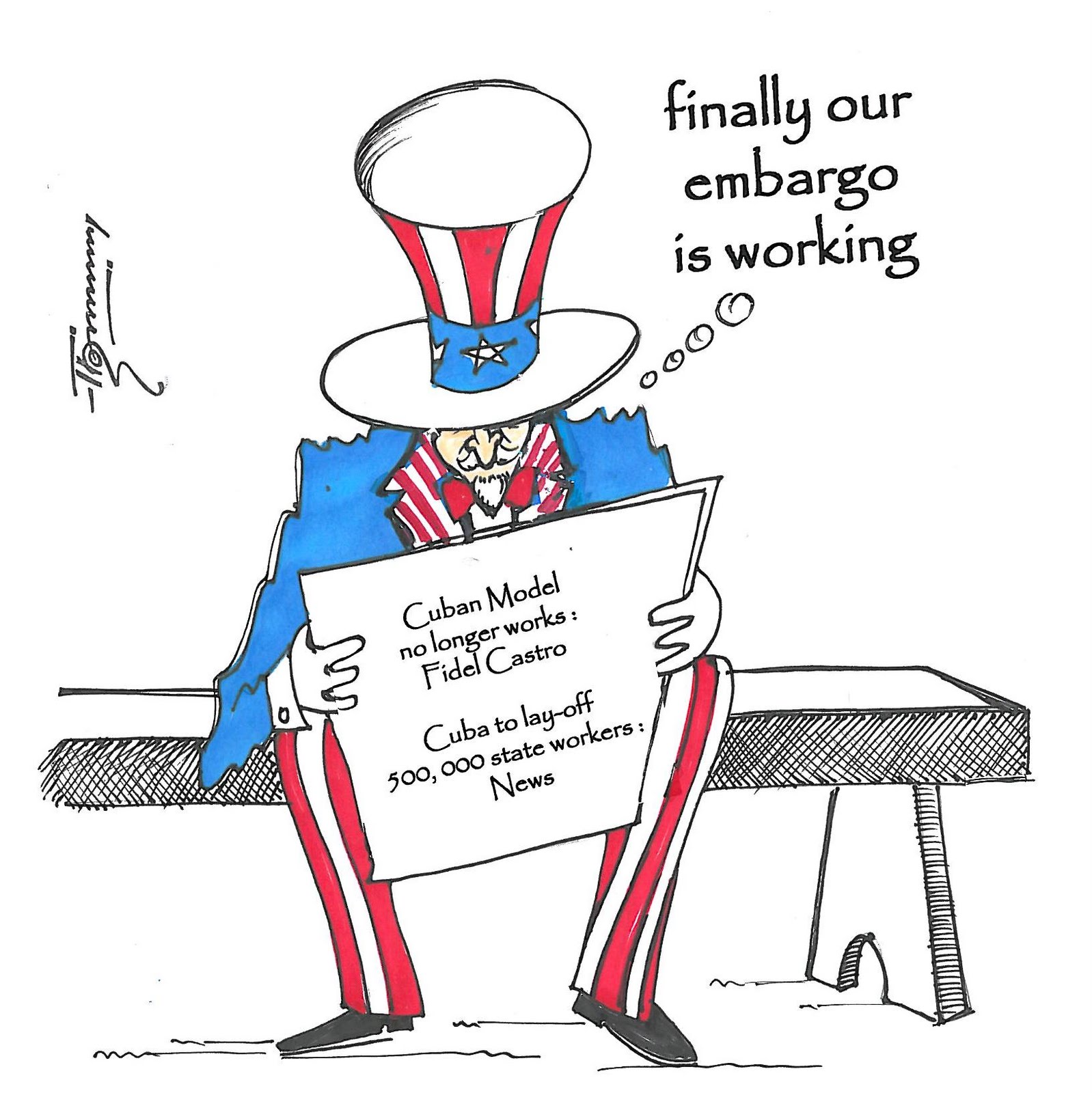 Drawn Opinions ©: Effects of US embargo on Cuba