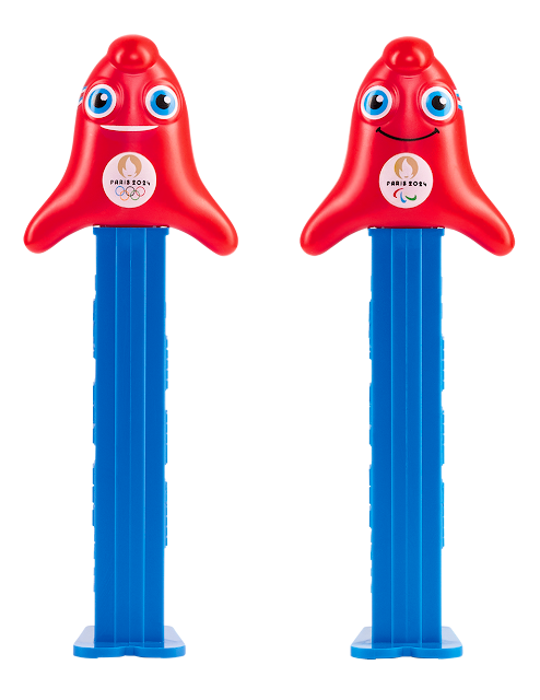 Olympic Phryges PEZ Dispensers for both the 2024 Olympics and the Paralympics