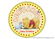 Placa para porta de Berçário Ursinho Pooh Baby (placa para porta berã§ã¡rio)