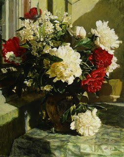 Pintura Hiperrealista Jarrones Flores