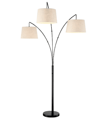 Kira Home Akira 3-Light Arc Floor Lamp