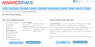 award space free hosting