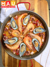 receta paella mariscos pescado valenciana mau cocina de todo