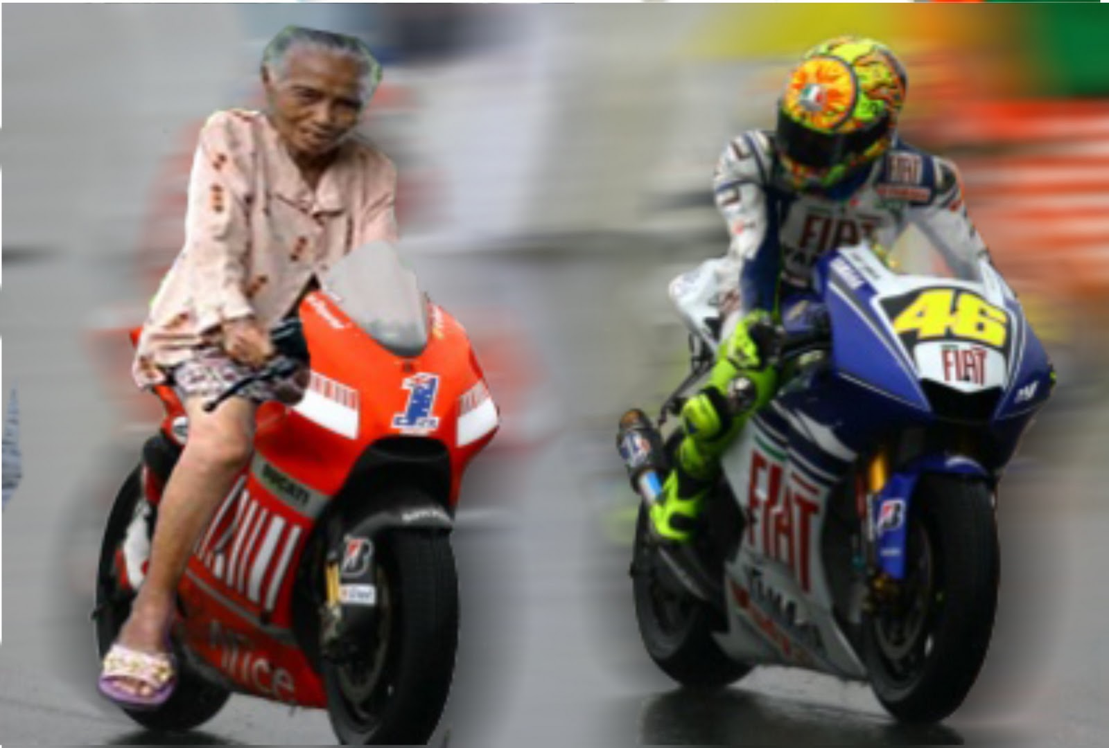 MOTTO GP 2012 NENEK MAU MENYALIP ROSSI ZOOM DISINI