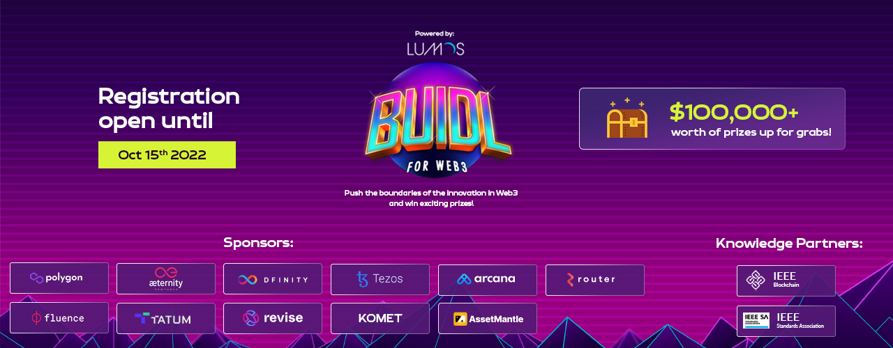 Lumos Labs Launches the Largest Global Hackathon, #BUIDL for Web3 Hack 2022