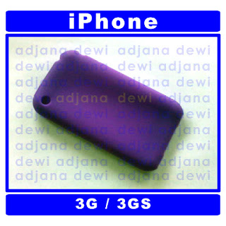 ( 1206 ) Jual Case iPhone 3G 3GS Ungu Silikon Soft Rubber Cover With Home Button Aksesories Handphone