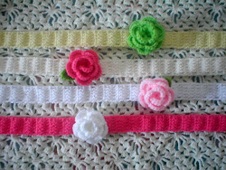 Headband with Small Rose