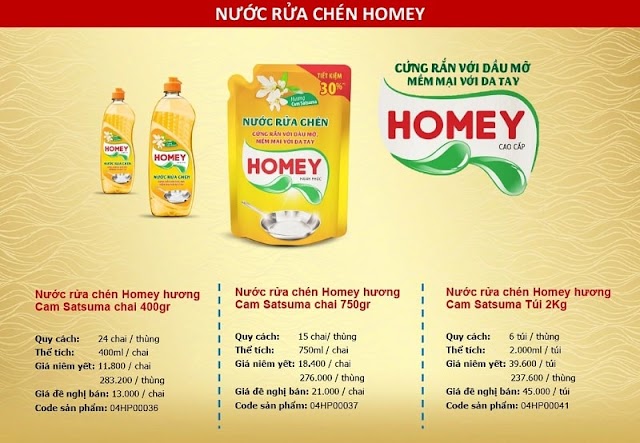 Nước rửa chén Homey của ai? Ưu và nhược điểm