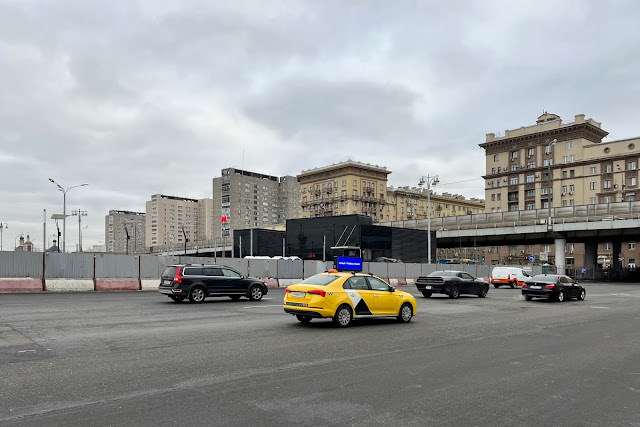 Рижская площадь, проспект Мира, строительная площадка вестибюля станции метро Рижская Большой кольцевой линии