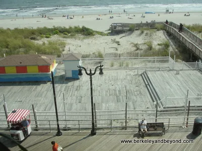 boardwalk and beach at Atlantic City, New Jersey