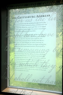 The Gettysburg Address in Gettysburg Pennsylvania