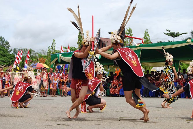 Kancet Papatai Dayak  Tribe Traditional Dance 